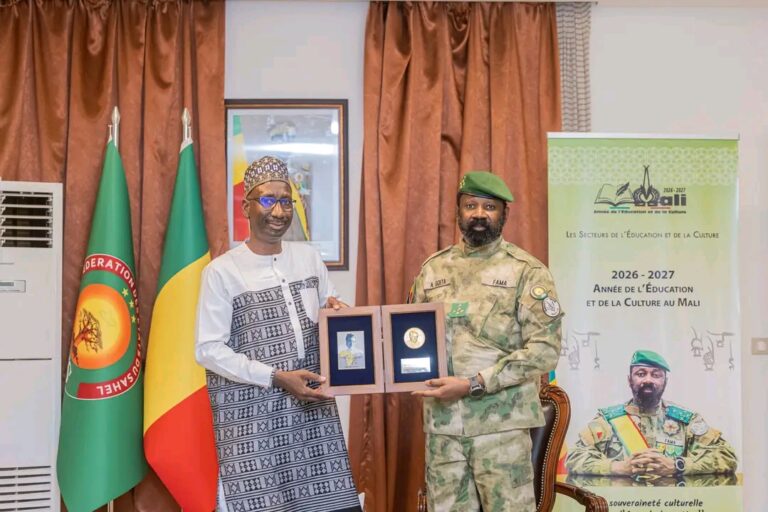 The President of the Transition Receives Professor Abdoulaye Djimdé